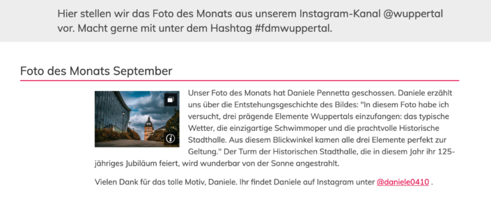 Foto des Monats 09/25